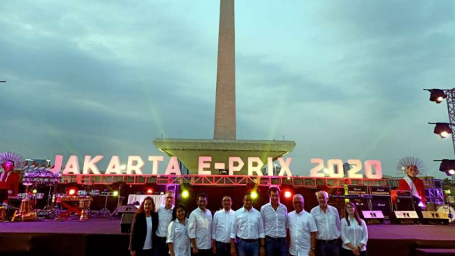 Konferensi pers Jakarta E-Prix 2020