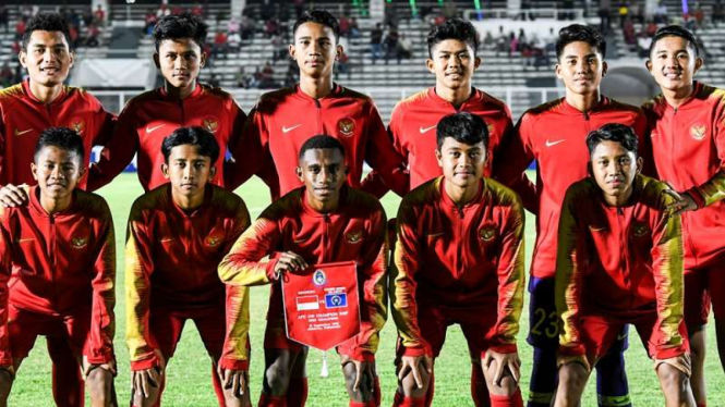 Skuat Timnas Indonesia U-16 di ajang kualifikasi Piala Asia U-16 2020