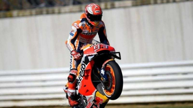 Pembalap Tim Repsol Honda, Marc Marquez