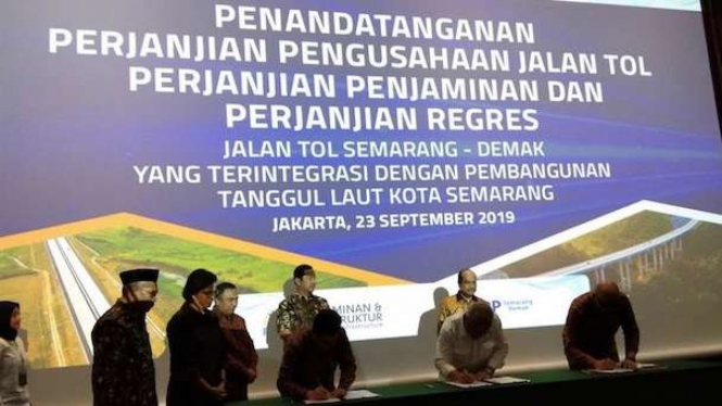 Perjanjian Pembangunan Tol Semarang-Demak