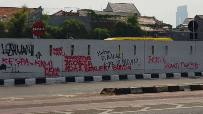 Situasi di depan DPR, Selasa 24 September 2019