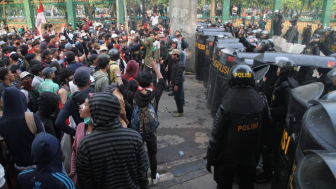 Demo Rusuh SMK di Gedung DPR beberapa waktu lalu.