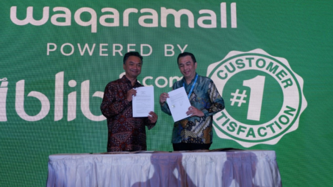 Waqara Gandeng Blibli Garap Halal Marketplace. (FOTO: Bernadinus Adi Pramudita).