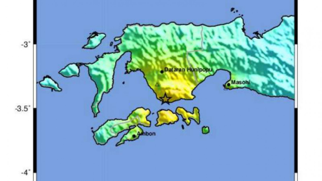 Gempa guncang Ambon, Kamis, 26 September 2019.