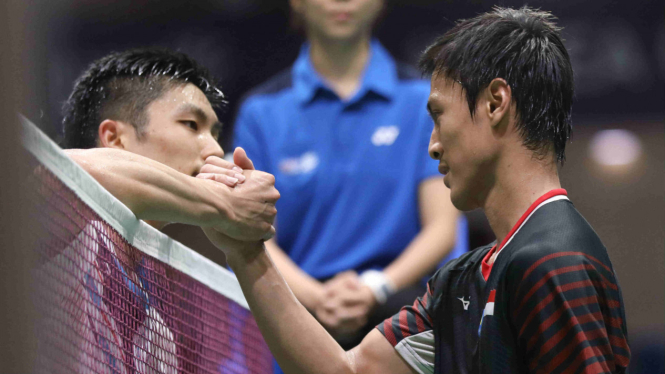 Laga perempatfinal Korea Open 2019, Chou Tien Chen vs Shesar Hiren Rhustavito