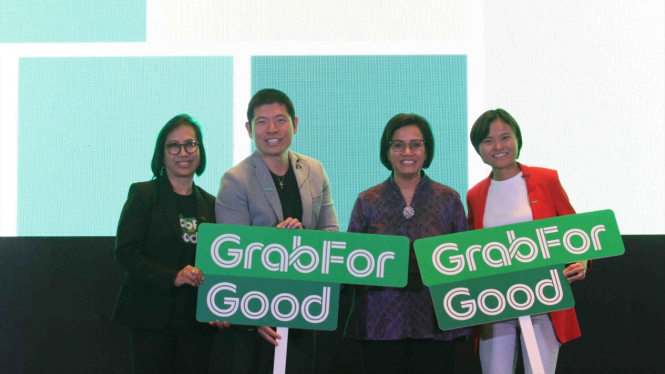 Grab Indonesia bersama Menteri Keuangan Sri Mulyani