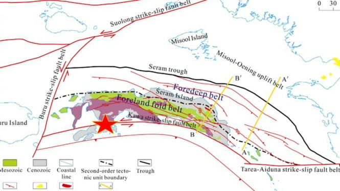 Sesar Kairatu Jadi Pembangkit Gempa Ambon