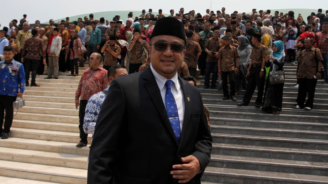 Dede Yusuf Effendi Usai Pelantikan Anggota DPR Periode 2019-2024