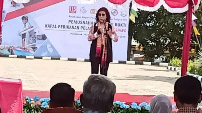 Menteri Kelautan dan Perikanan Susi Pudjiastuti.