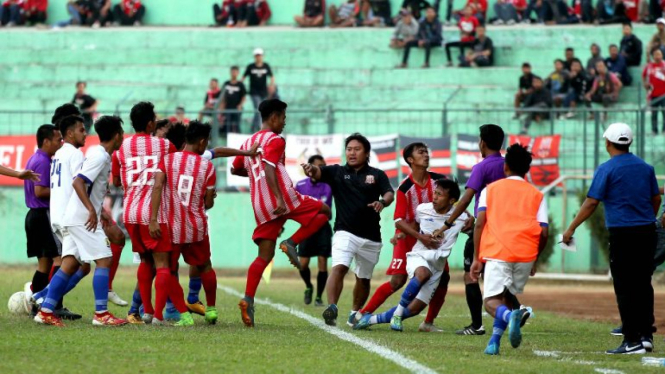 Kericuhan laga Liga 3, Persema Malang kontra Deltras Sidoarjo