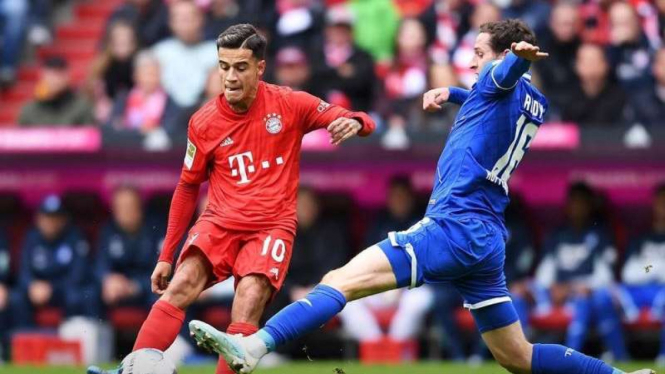 Pertandingan Bundesliga 2019/2020 antara TSG Hoffenheim vs Bayern Munich