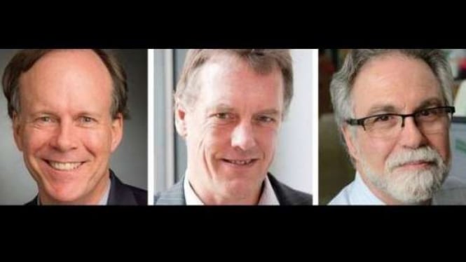 Tiga peneliti, yaitu William Kaelin, Sir Peter Ratcliffe dan Gregg Semenza raih penghargaan Nobel Kedokteran 2019.