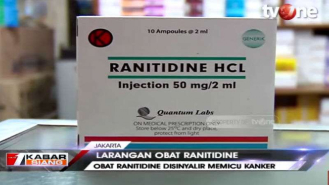 Badan POM) RI menarik beberapa produk obat yang mengandung Ranitidine.