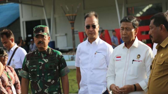 Menteri Sosial Agus Gumiwang bersama Menkopolhukam dan Panglima TNI di Wamena