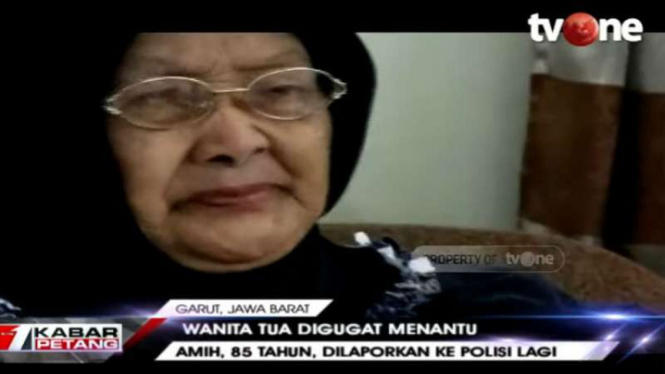 Siti Rukiyah atau Amih (85), kembali digugat oleh anaknya ke polisi.