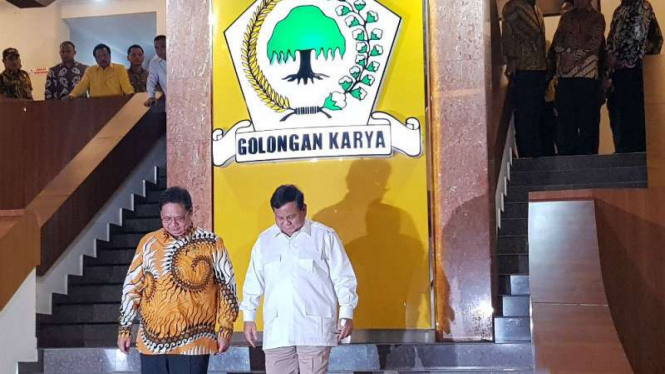 Prabowo Subianto dan Airlangga Hartarto.