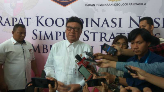 Menteri Pendayagunaan Aparatur Sipil Negara dan Reformasi Birokrasi Tjahjo Kumolo