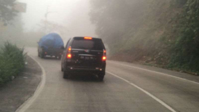 Kondisi kabut asap di wilayah Sumatera Barat.