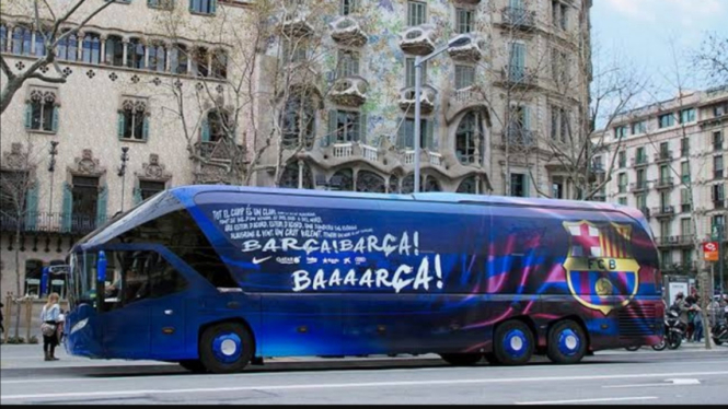 Bus tim Barcelona