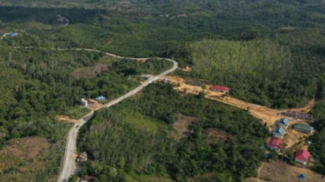 Lokasi Kecamatan Sepaku di Kabupaten Penajam Paser Utara.