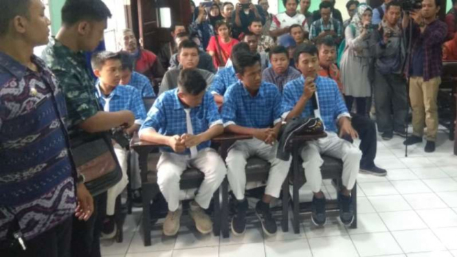 Para siswa SMK 2 Muhammadiyah Kota Malang jadi korban kekerasan seorang motivator.