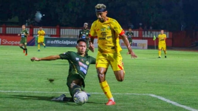 Bruno Matos saat main untuk Bhayangkara FC.