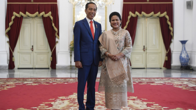 Presiden Joko Widodo dan Ibu Negara Iriana Jokowi.