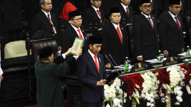 Pelantikan Presiden Jokowi dan Wakil Presiden KH. Ma'ruf Amin