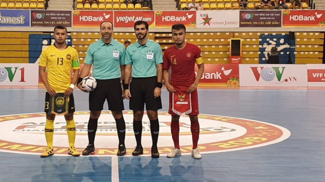 Timnas Futsal Indonesia Vs Malaysia di AFF Futsal 2019