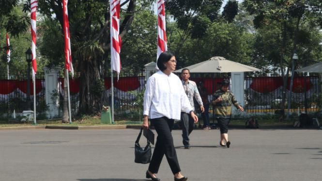Sri Mulyani datangi Istana Negara, Selasa 22 Oktober 2019
