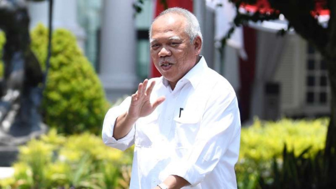 Basuki Hadimuljono datang ke Istana Kepresidenan Jakarta
