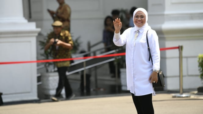 Ida Fauziah di Istana Kepresidenan Jakarta