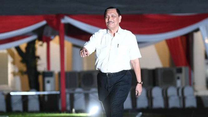 Luhut Binsar Pandjaitan di Istana Kepresidenan Jakarta, Selasa 22 Oktober 2019