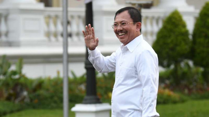 Menteri Kesehatan Terawan Agus Putranto di Istana Kepresidenan Jakarta, Selasa 22 Oktober 2019.