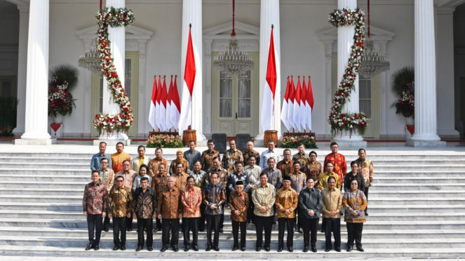 Jokowi dan Menteri di Kabinet Indonesia Maju