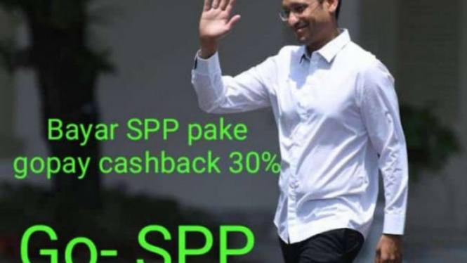Bayar SPP Pakai Gopay hingga Siswa Telat Dijemput Gojek, Nih Cuitan Menggelitik Netizen Buat Nadiem!. (FOTO: Istimewa)