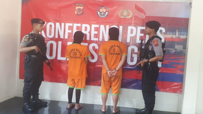 Tersangka perdagangan manusia di Bogor