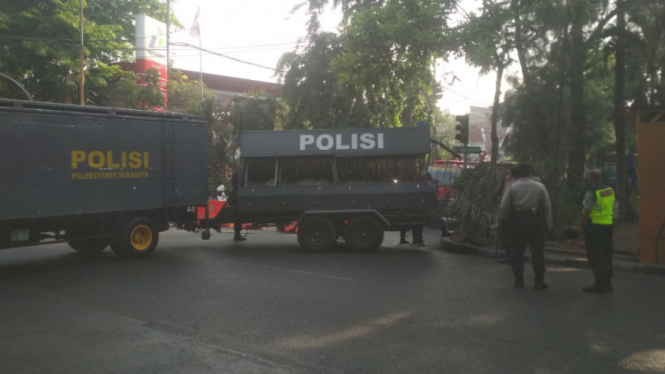 Kawat berduri kelilingi PN Surabaya jelang vonis Gus Nur