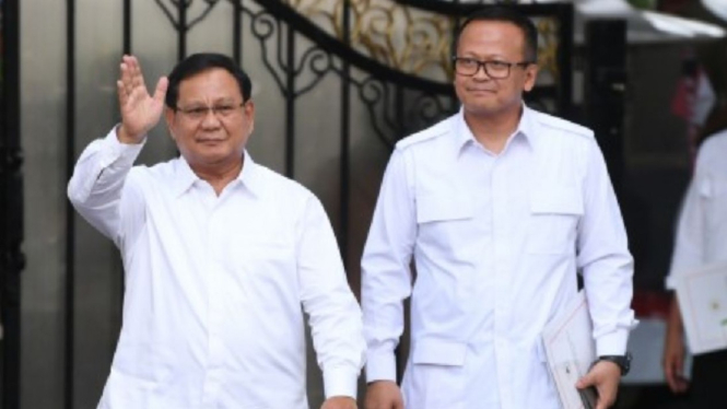 Prabowo Subianto dan Edhy Prabowo