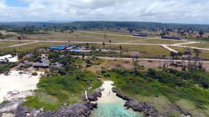 Kawasan permukiman Rainbow City yang dibangun perusahaan China di Efate, Vanuatu.