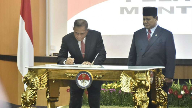 Sertijab Menteri Pertahanan Republik Indonesia.