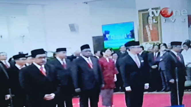 Pelantikan 12 Wakil Menteri Kabinet Indonsia Maju oleh Presiden Jokowi di Istana Negara, Jakarta, Jumat, 25 Oktober 2019.