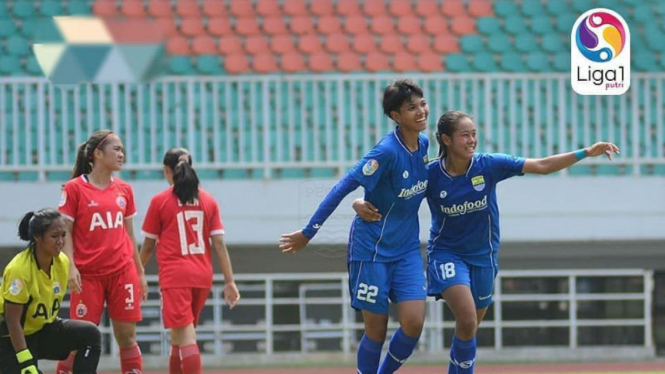 Pertandingan Persib putri versus Persija putri