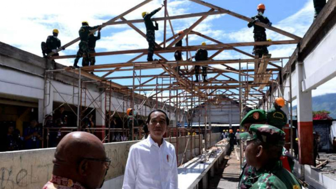 Jokowi kunjungi pasar di Wamena Papua