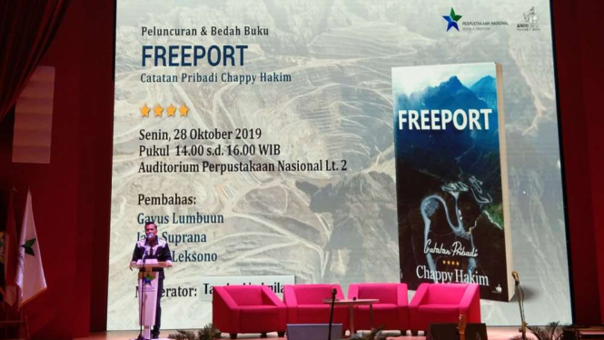 Peluncuran dan Bedah Buku Freeport, cacatan pribadi Chappy Hakim.