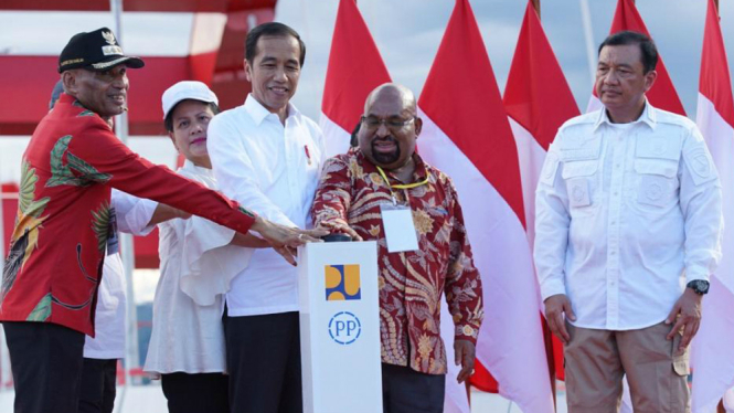 Presiden Jokowi saat kunker ke Papua