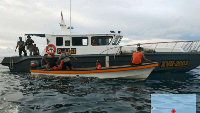 Tim SAR melakukan pencarian korban tenggelam perairan Jayapura. (Foto ilustrasi)