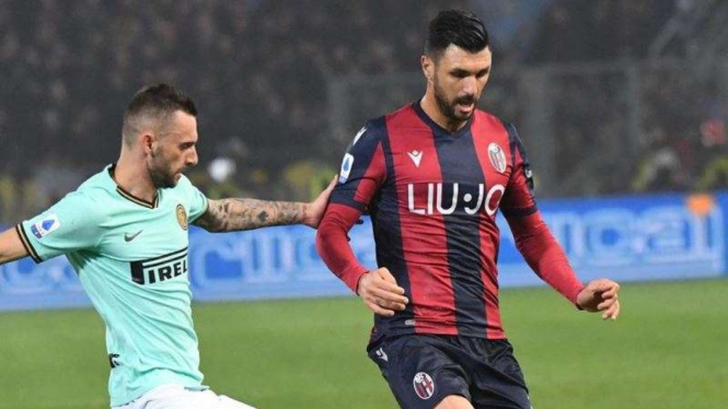 Pertandingan Serie A 2019/2020 antara Bologna kontra Inter Milan