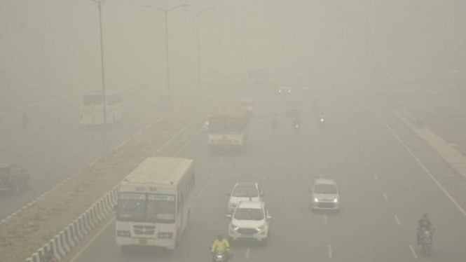 Kualitas udara di Delhi anjlok ke tingkat berbahaya. - Getty Images