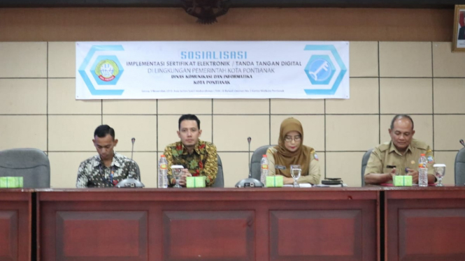 Sosialisasi Implementasi Sertifikat Elektronik atau Tanda Tangan Digital di lingkungan Pemkot Pontianak